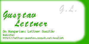 gusztav lettner business card